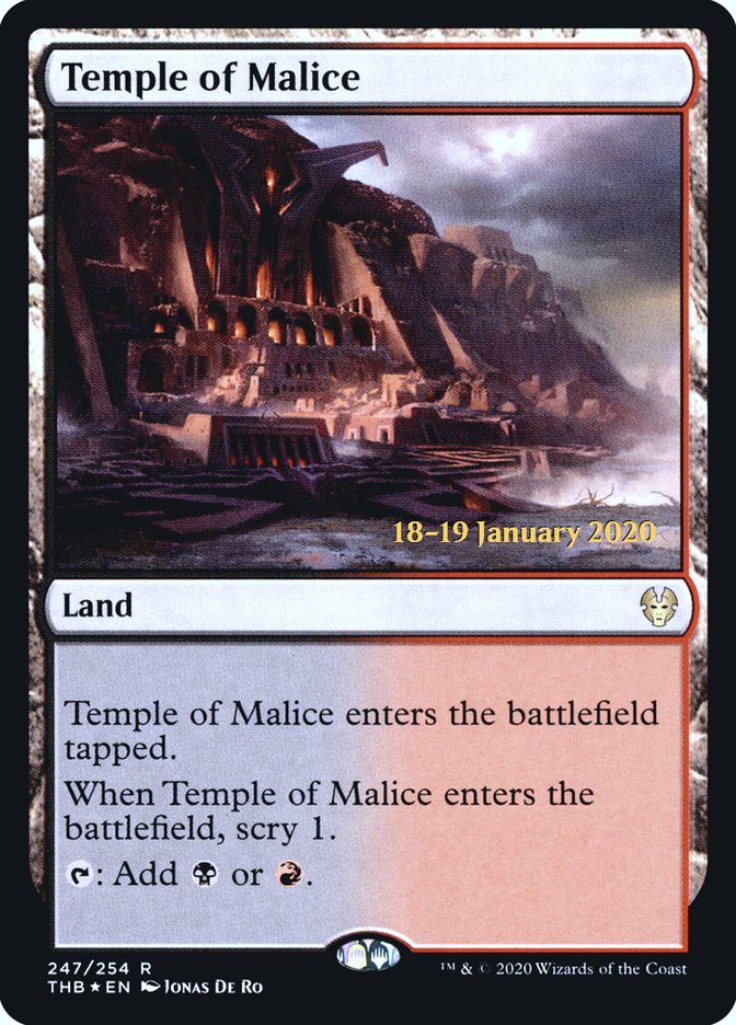 Temple of Malice [Theros Beyond Death Prerelease Promos] | Exor Games Truro