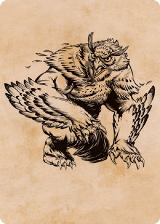 Owlbear (Showcase) Art Card [Dungeons & Dragons: Adventures in the Forgotten Realms Art Series] | Exor Games Truro