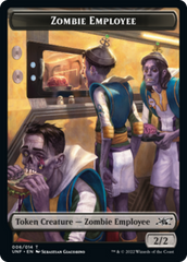 Zombie Employee // Food (010) Double-sided Token [Unfinity Tokens] | Exor Games Truro