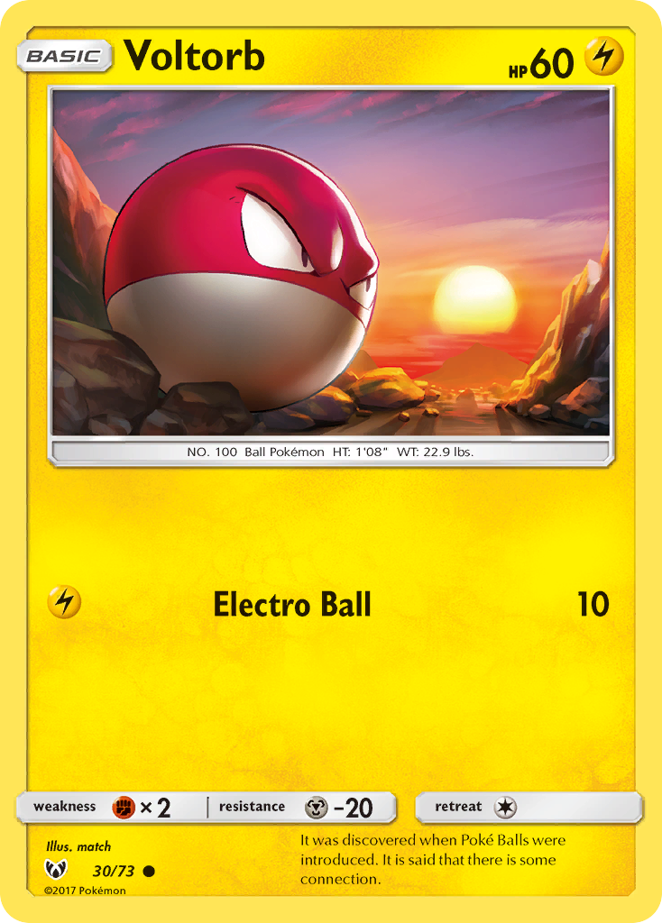 Voltorb (30/73) [Sun & Moon: Shining Legends] | Exor Games Truro