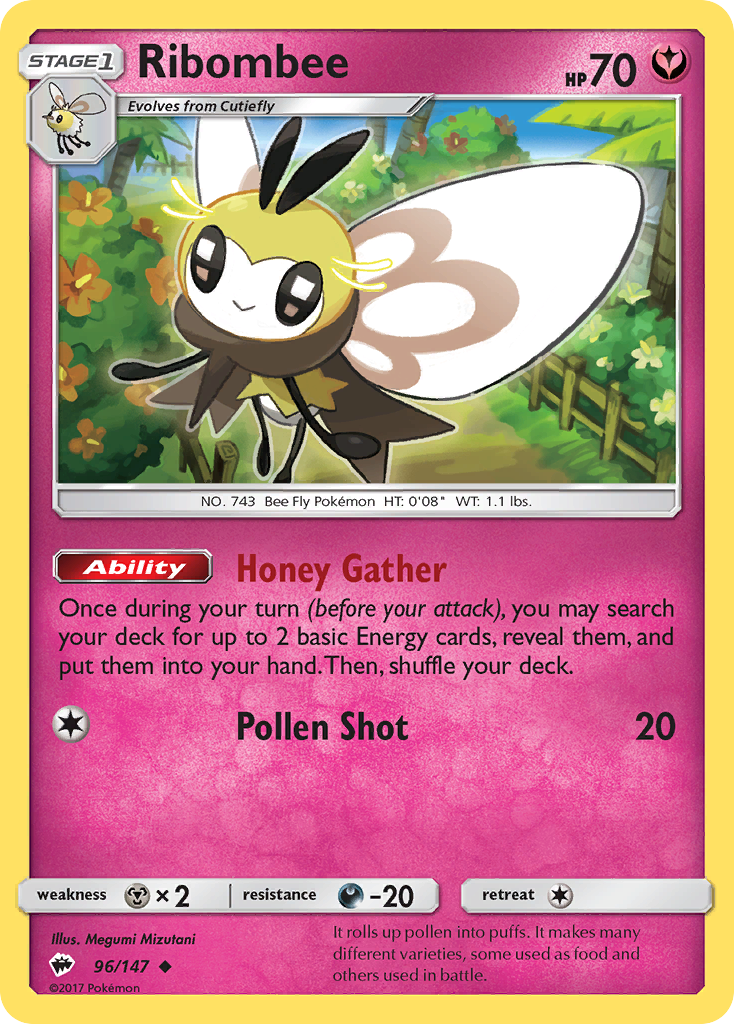 Ribombee (96/147) [Sun & Moon: Burning Shadows] | Exor Games Truro