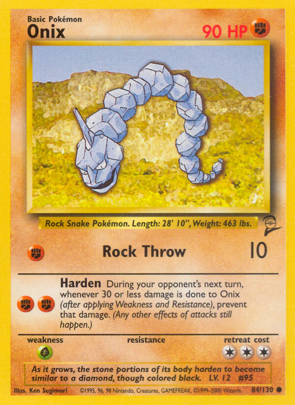 Onix (84/130) [Base Set 2] | Exor Games Truro