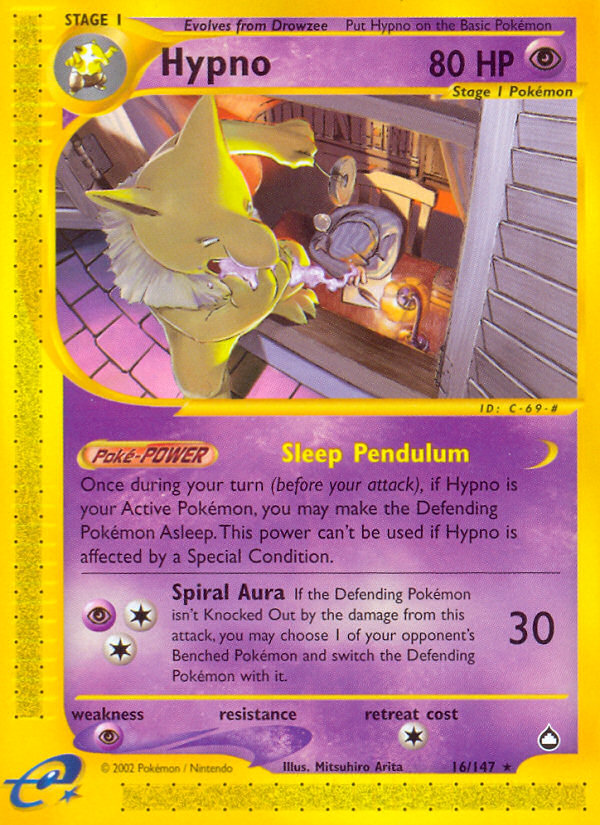 Hypno (16/147) [Aquapolis] | Exor Games Truro