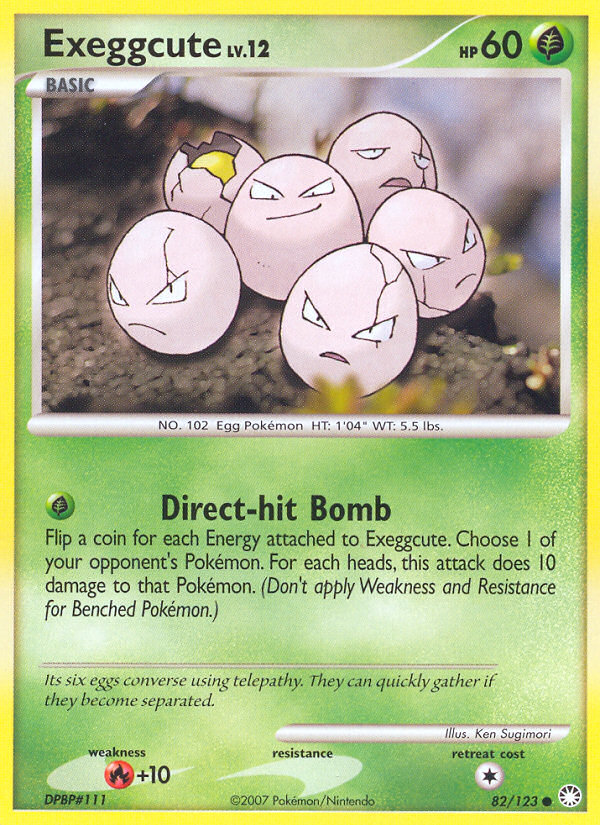 Exeggcute (82/123) [Diamond & Pearl: Mysterious Treasures] | Exor Games Truro