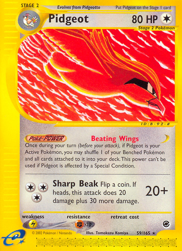 Pidgeot (59/165) [Expedition: Base Set] | Exor Games Truro