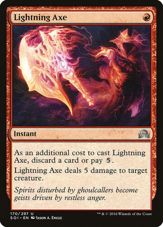 Lightning Axe [Shadows over Innistrad] | Exor Games Truro