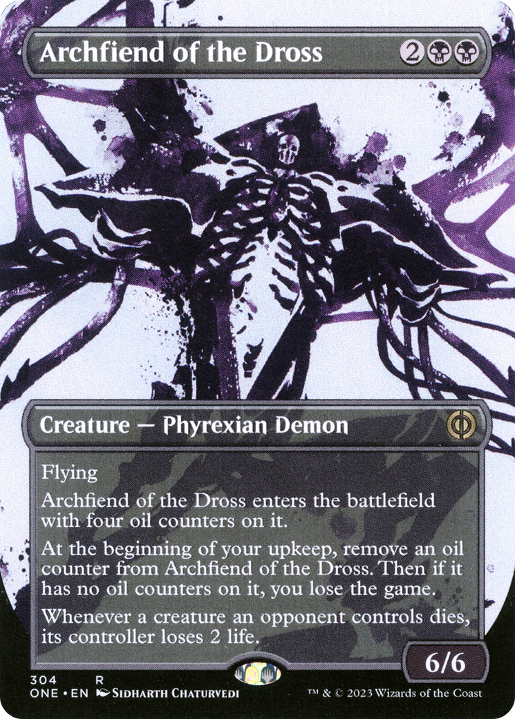 Archfiend of the Dross (Borderless Ichor) [Phyrexia: All Will Be One] | Exor Games Truro