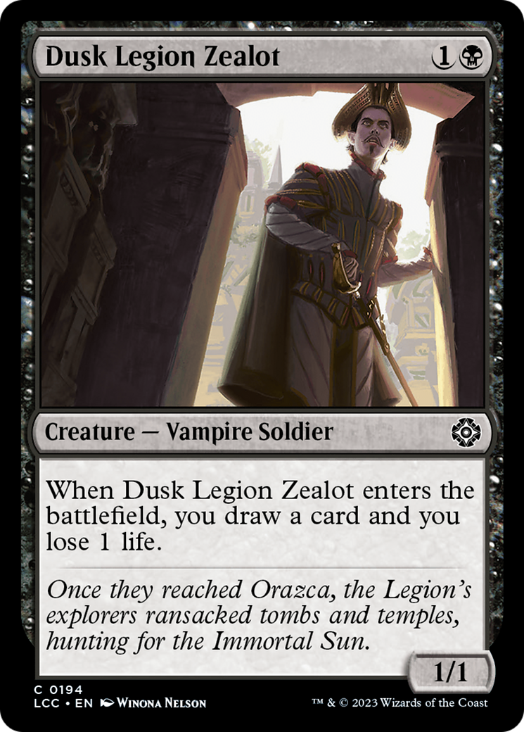 Dusk Legion Zealot [The Lost Caverns of Ixalan Commander] | Exor Games Truro