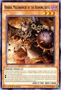 Barbar, Malebranche of the Burning Abyss [CROS-EN083] Rare | Exor Games Truro