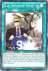 U.A. Signing Deal [CROS-EN088] Common | Exor Games Truro