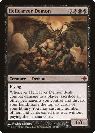 Hellcarver Demon [Rise of the Eldrazi] | Exor Games Truro