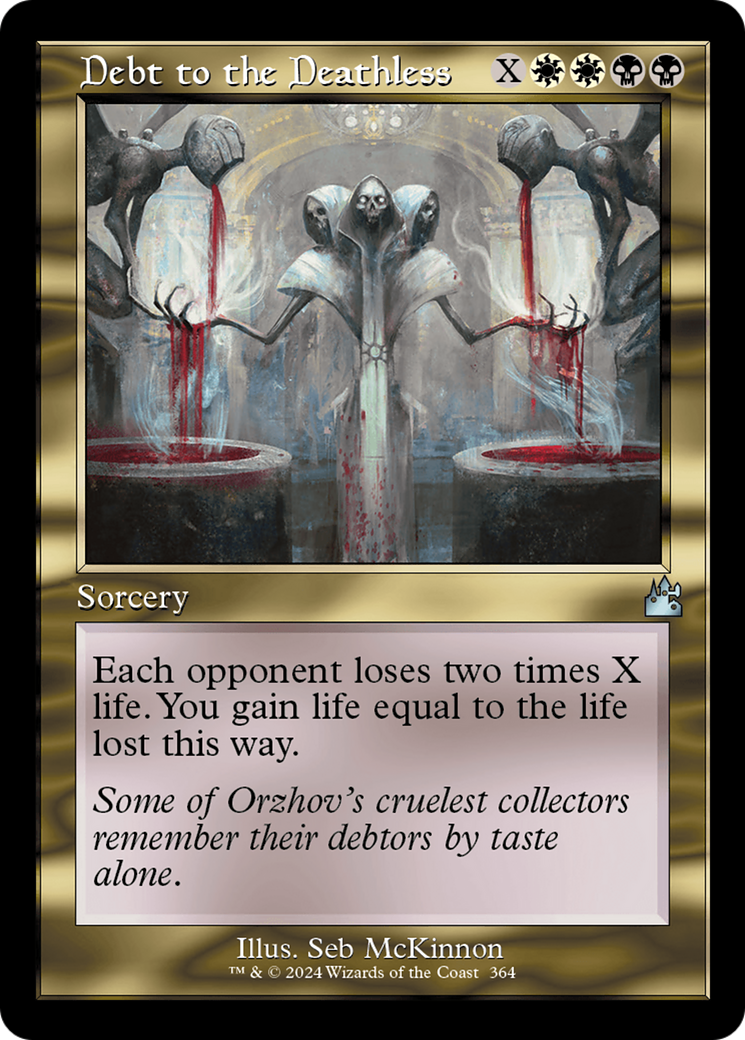 Debt to the Deathless (Retro Frame) [Ravnica Remastered] | Exor Games Truro