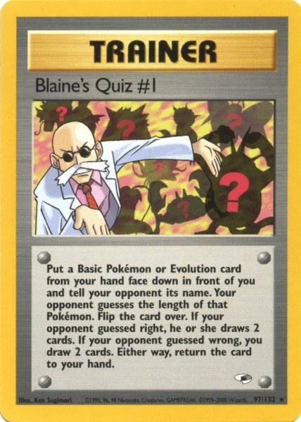 Blaine's Quiz #1 (97/132) [Gym Heroes Unlimited] | Exor Games Truro