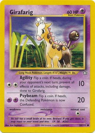 Girafarig (58/111) [Neo Genesis Unlimited] | Exor Games Truro