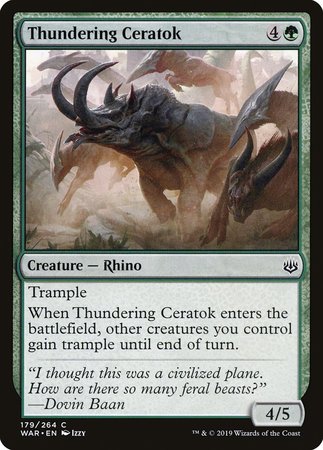 Thundering Ceratok [War of the Spark] | Exor Games Truro