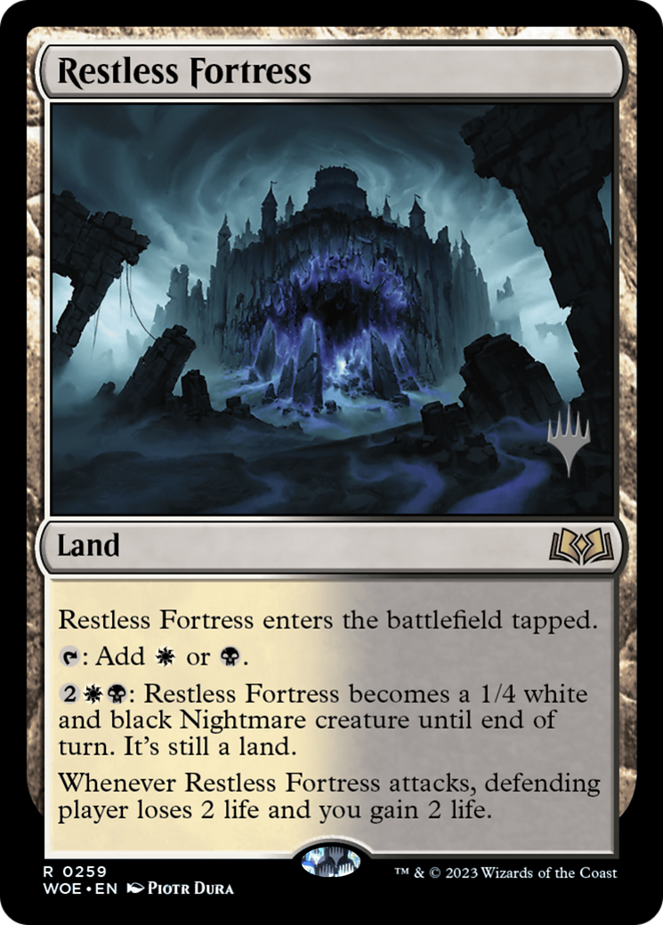 Restless Fortress (Promo Pack) [Wilds of Eldraine Promos] | Exor Games Truro