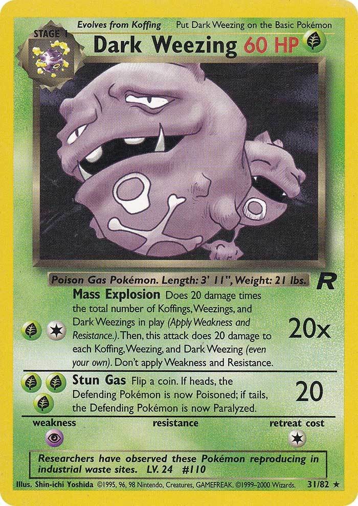 Dark Weezing (31/82) [Team Rocket Unlimited] | Exor Games Truro