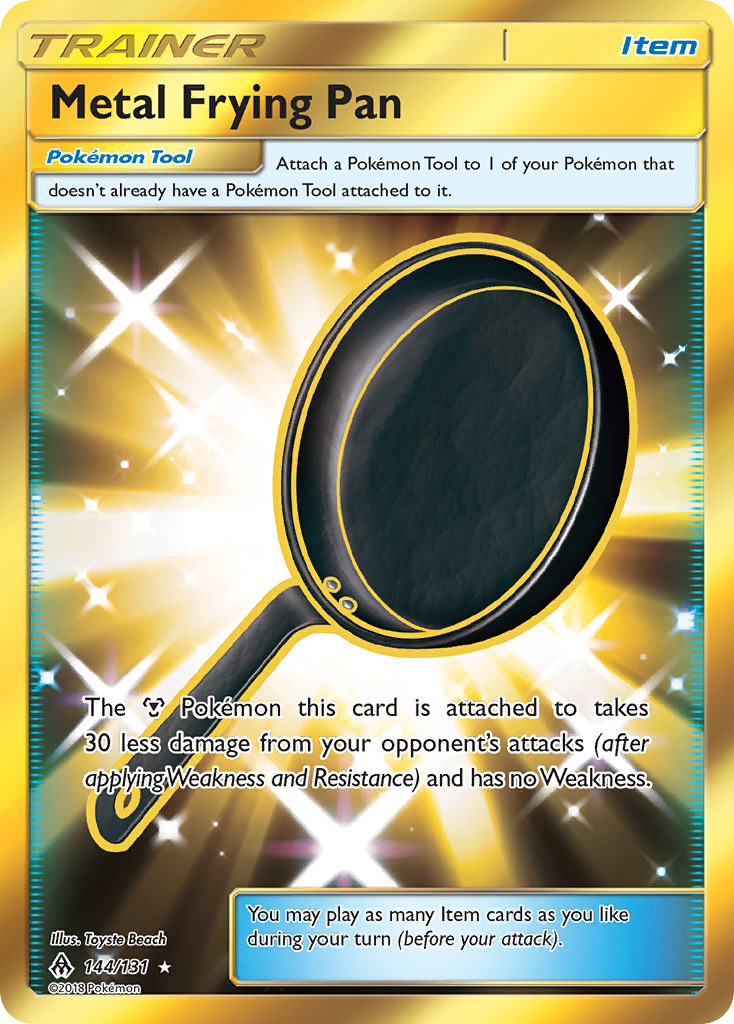 Metal Frying Pan (144/131) [Sun & Moon: Forbidden Light] | Exor Games Truro