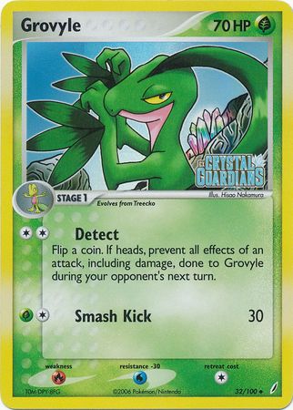 Grovyle (32/100) (Stamped) [EX: Crystal Guardians] | Exor Games Truro