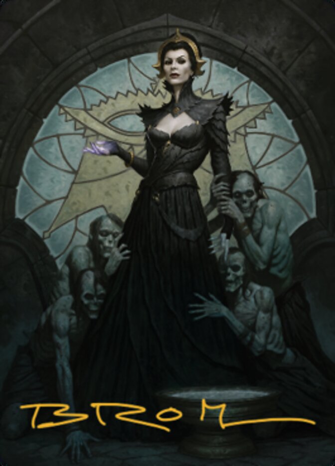 Liliana of the Veil Art Card (Gold-Stamped Signature) [Dominaria United Art Series] | Exor Games Truro