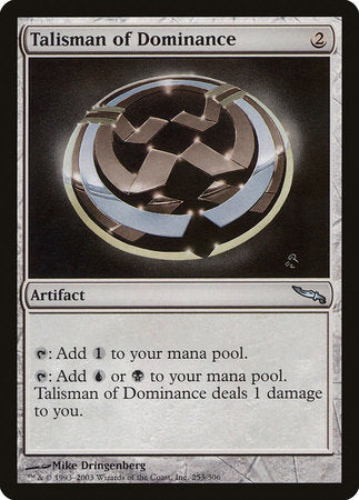 Talisman of Dominance [Mirrodin] | Exor Games Truro