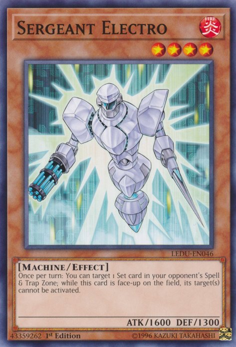 Sergeant Electro [LEDU-EN046] Common | Exor Games Truro