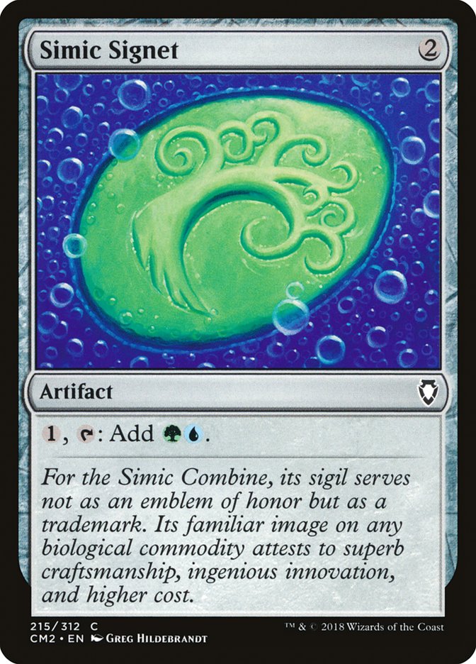 Simic Signet (215/312) [Commander Anthology Volume II] | Exor Games Truro