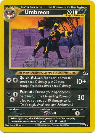 Umbreon (32/75) [Neo Discovery Unlimited] | Exor Games Truro