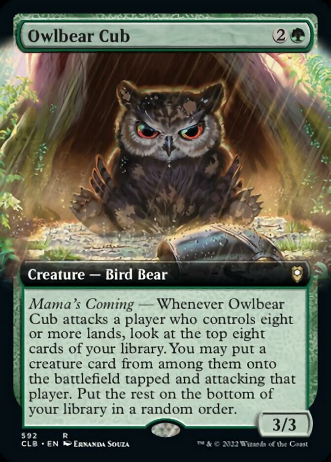 Owlbear Cub (Extended Art) [Commander Legends: Battle for Baldur's Gate] | Exor Games Truro