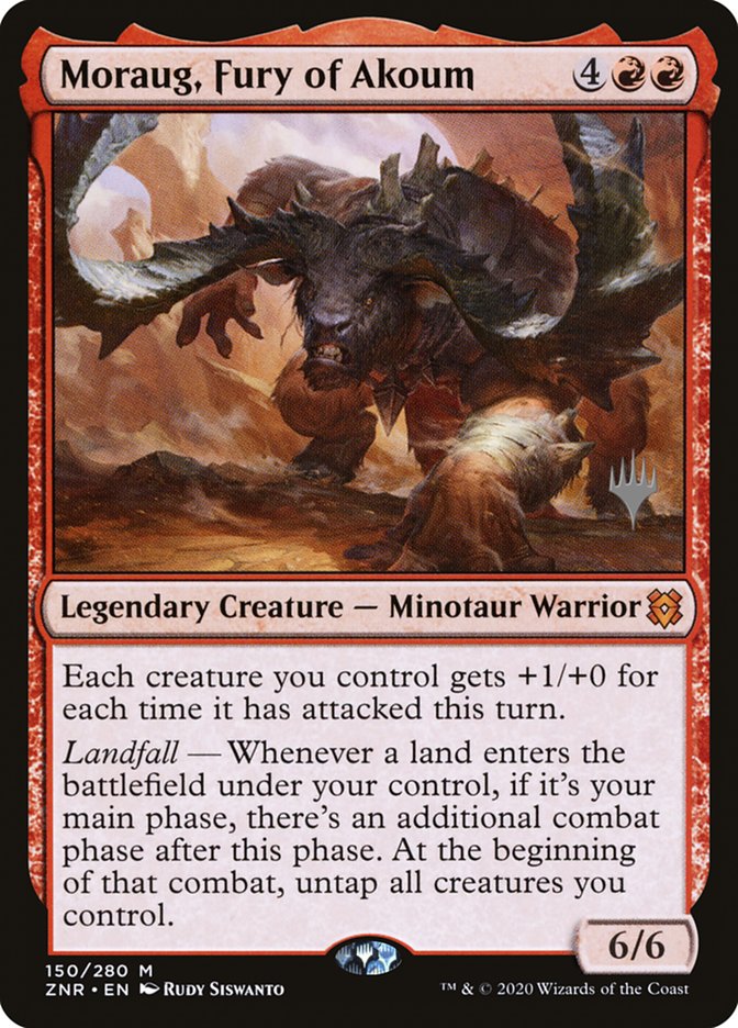 Moraug, Fury of Akoum (Promo Pack) [Zendikar Rising Promos] | Exor Games Truro