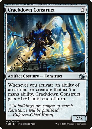 Crackdown Construct [Aether Revolt] | Exor Games Truro