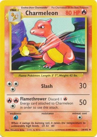 Charmeleon (24/102) [Base Set Unlimited] | Exor Games Truro