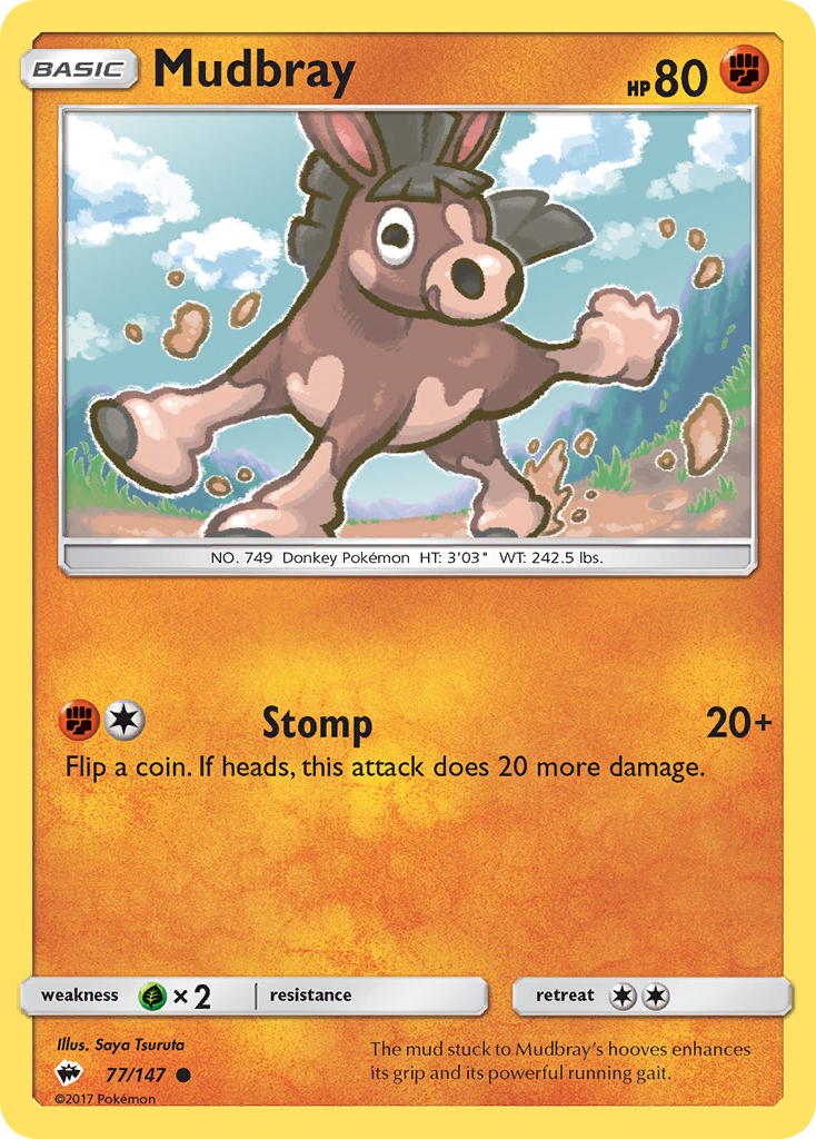 Mudbray (77/147) [Sun & Moon: Burning Shadows] | Exor Games Truro