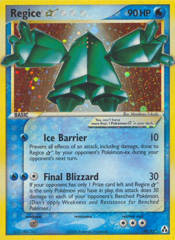 Regice Star (90/92) [EX: Legend Maker] | Exor Games Truro