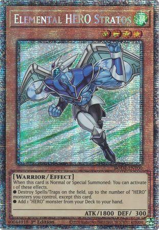 Elemental HERO Stratos [BODE-EN100] Starlight Rare | Exor Games Truro