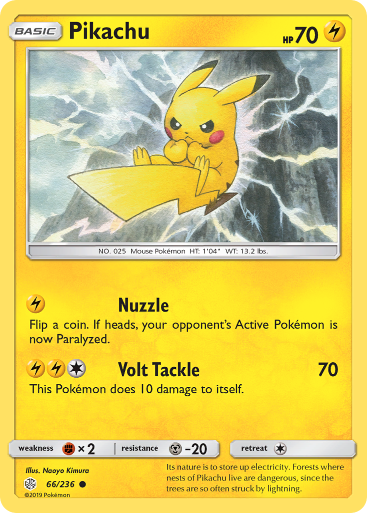 Pikachu (66/236) [Sun & Moon: Cosmic Eclipse] | Exor Games Truro