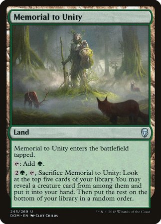 Memorial to Unity [Dominaria] | Exor Games Truro