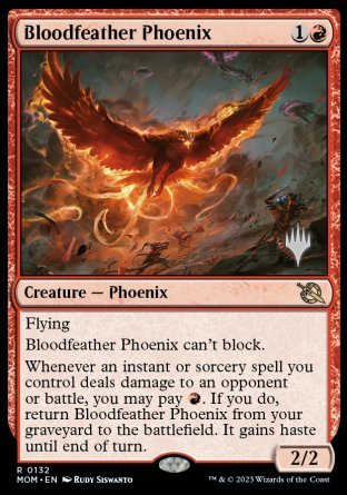 Bloodfeather Phoenix (Promo Pack) [March of the Machine Promos] | Exor Games Truro