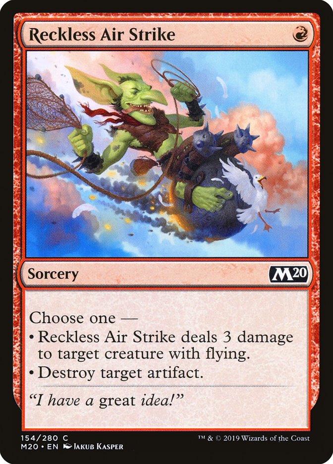 Reckless Air Strike [Core Set 2020] | Exor Games Truro