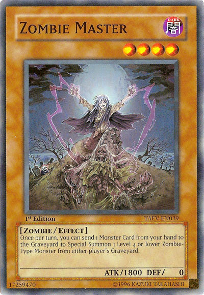 Zombie Master [TAEV-EN039] Super Rare | Exor Games Truro