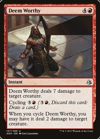 Deem Worthy [Amonkhet] | Exor Games Truro