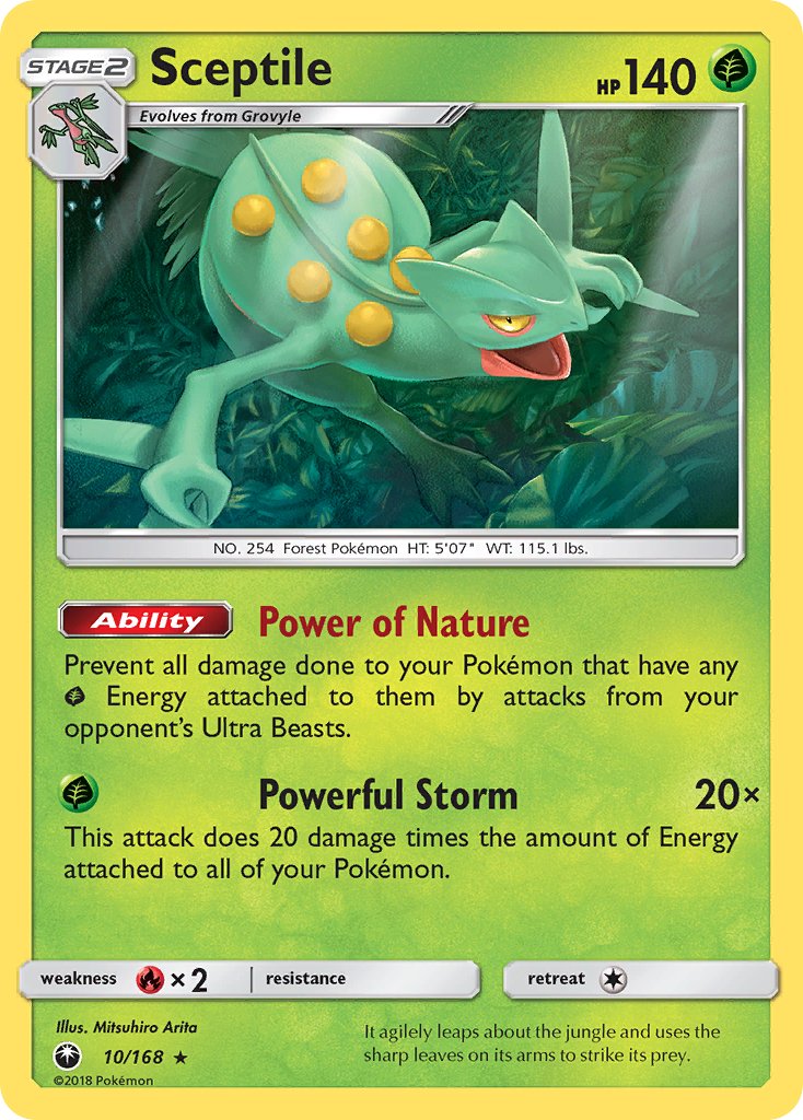 Sceptile (10/168) (Theme Deck Exclusive) [Sun & Moon: Celestial Storm] | Exor Games Truro