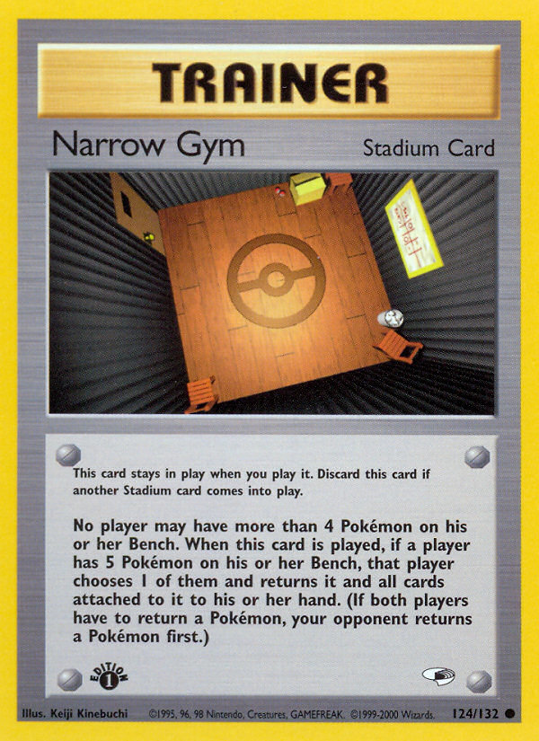 Narrow Gym (124/132) [Gym Heroes 1st Edition] | Exor Games Truro