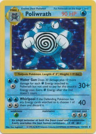 Poliwrath (13/102) [Base Set Shadowless Unlimited] | Exor Games Truro