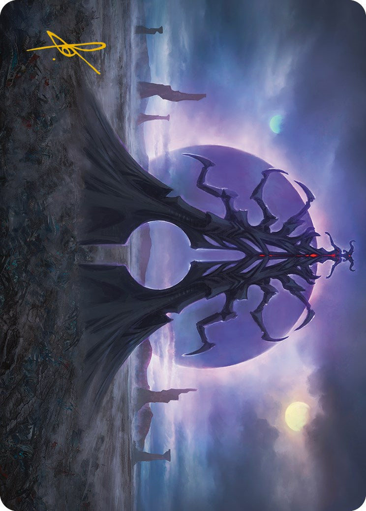 Black Sun's Twilight Art Card (Gold-Stamped Signature) [Phyrexia: All Will Be One Art Series] | Exor Games Truro