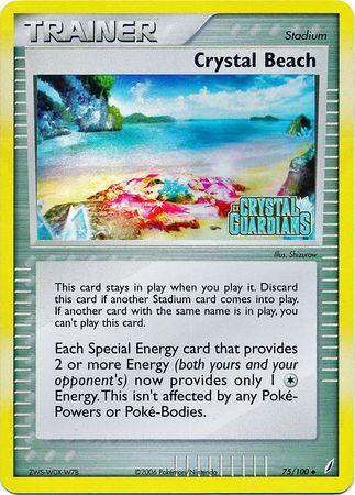 Crystal Beach (75/100) (Stamped) [EX: Crystal Guardians] | Exor Games Truro