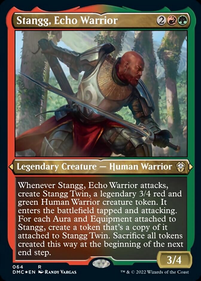 Stangg, Echo Warrior (Foil Etched) [Dominaria United Commander] | Exor Games Truro