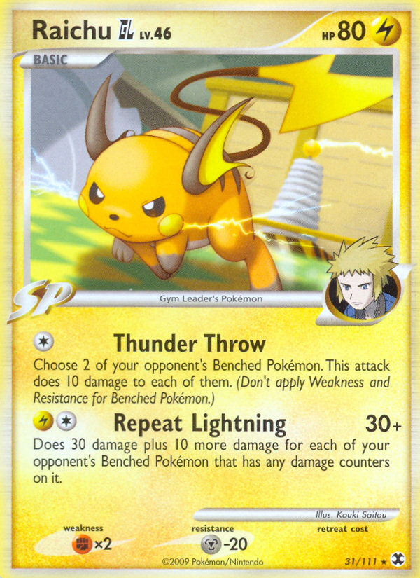 Raichu GL (31/111) [Platinum: Rising Rivals] | Exor Games Truro