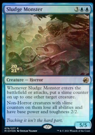 Sludge Monster [Innistrad: Midnight Hunt Prerelease Promos] | Exor Games Truro