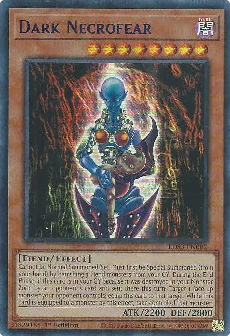 Dark Necrofear (Blue) [LDS3-EN002] Ultra Rare | Exor Games Truro